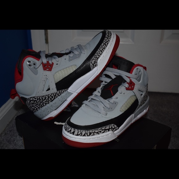Jordan Spizike BG Wolf Red Size 6 Y - Picture 5 of 8